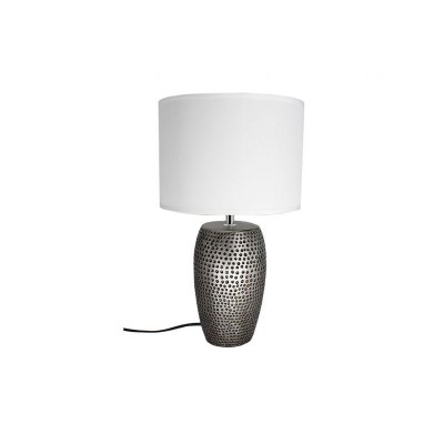 LAMPARA CERAMICA DEC PLATA 25*47 CM