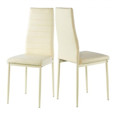 SILLA POLIPIEL BEIGE 42*52*96