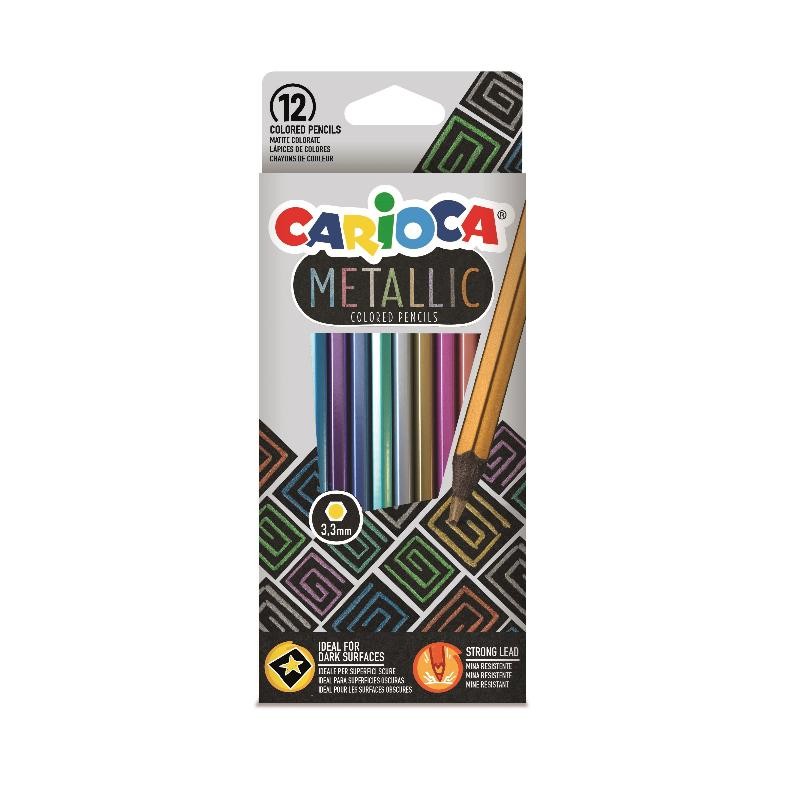 CAJA 12 LAPICES METALLIC CARIOCA