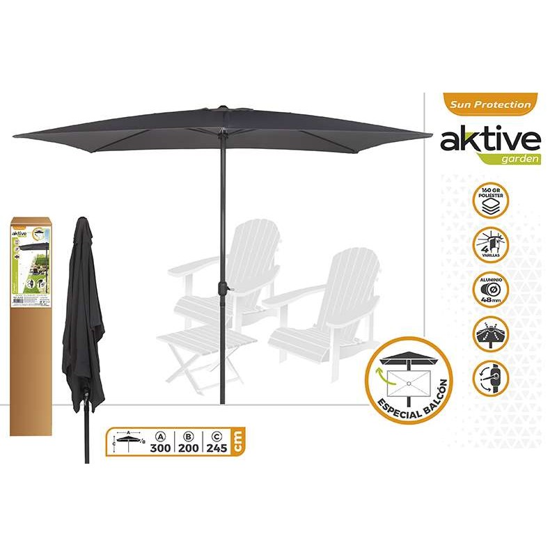 PARASOL 200X300 CM C/CHIMENEA