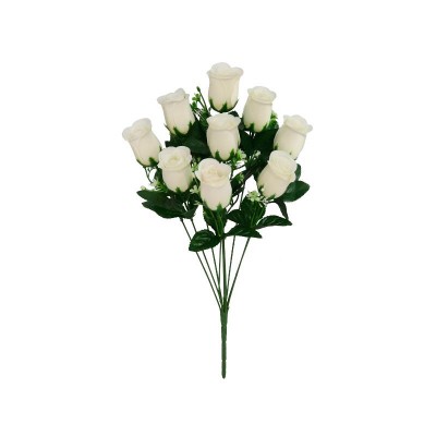 RAMO CAPULLOS SATIN X 9 47CM. BLANCO