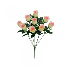 RAMO CAPULLOS SATIN X 9 47CM. ROSA
