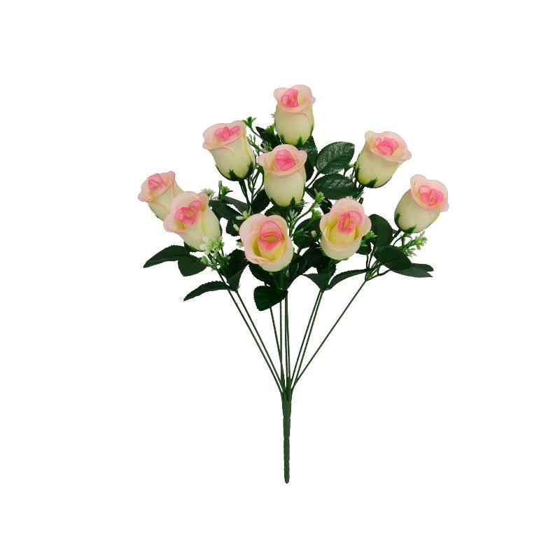 RAMO CAPULLOS SATIN X 9 47CM. ROSA
