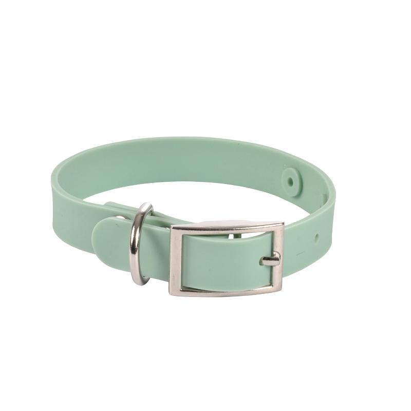 COLLAR SILICONA 50X2.5CMX2MM ACABADO MATE VERDE MENTA