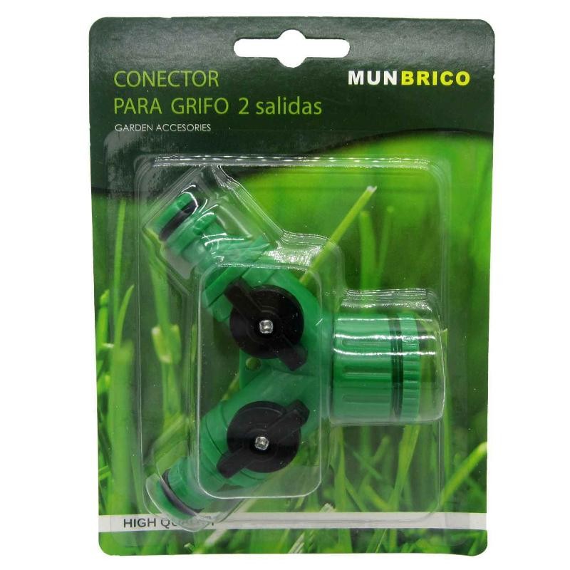 CONECTOR PARA GRIFO C/DOS SALID