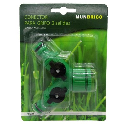 CONECTOR PARA GRIFO C/DOS SALID