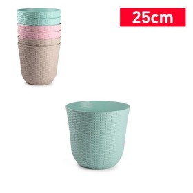 MACETA RATTAN REDONDA 25 CM SURT VRM