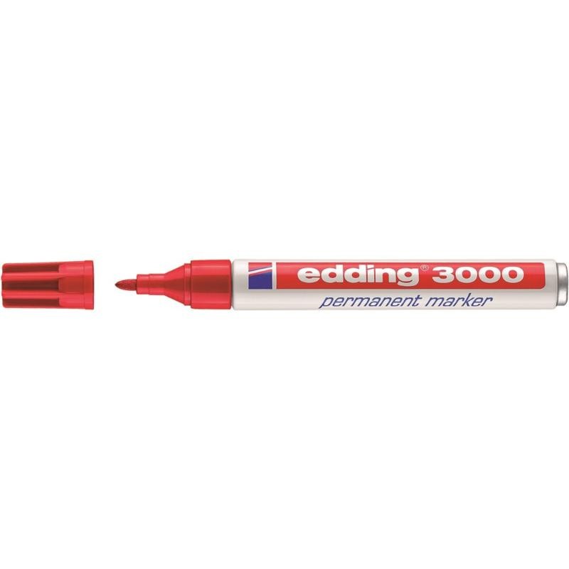 MARCADOR PERMANENTE EDDING 3000 02 ROJO