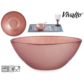 BOL VIDRIO 15 CM ROSA PASTEL