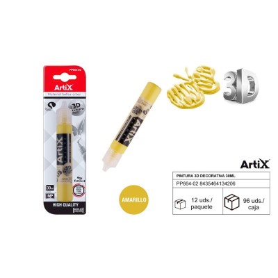 PINTURA 3D DECORATIVA 30 ML