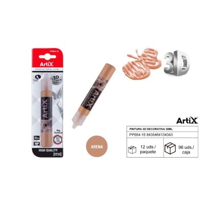 PINTURA 3D DECORATIVA 30 ML ARENA