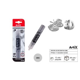PINTURA 3D DECORATIVA 30 ML GRIS