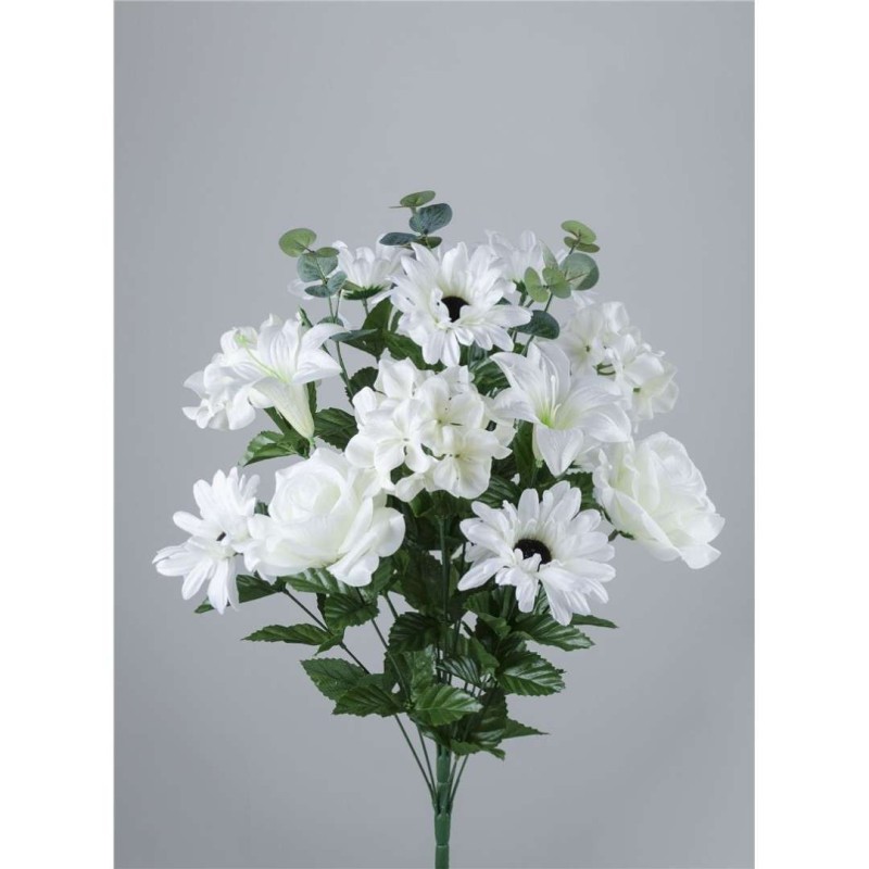 RAMO ROSA COMBI X18 55CM BLANCO                   