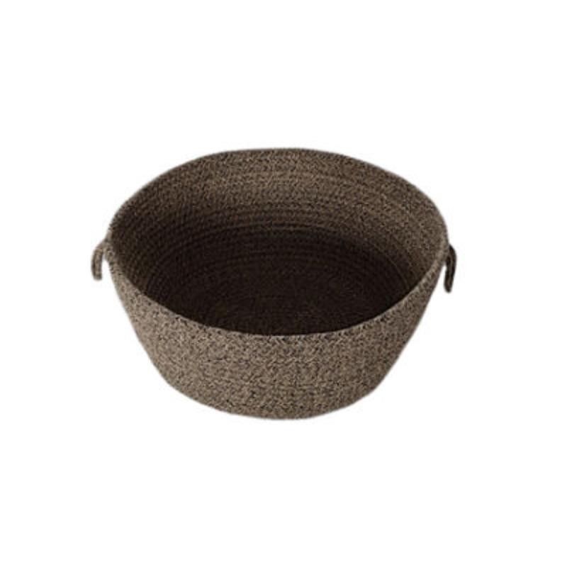 CESTO CUERDA OV MARRON 32*32*17 CM