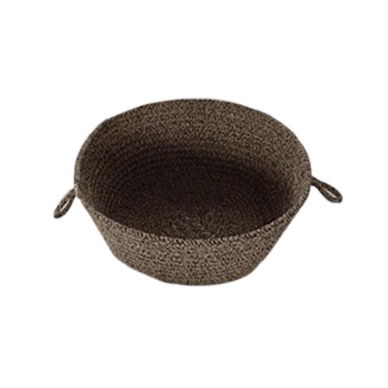 CESTO CUERDA OV MARRON 25*25*12 CM