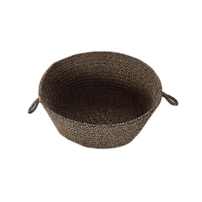 CESTO CUERDA OV MARRON 25*25*12 CM
