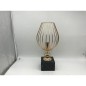 PORTAVELAS METAL ORO 18*15*37H CM