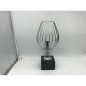 PORTAVELAS METAL PLATA 18*15*37H CM