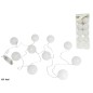 GUIRNALDA 10 LED BOLAS 6 CM BLANCA