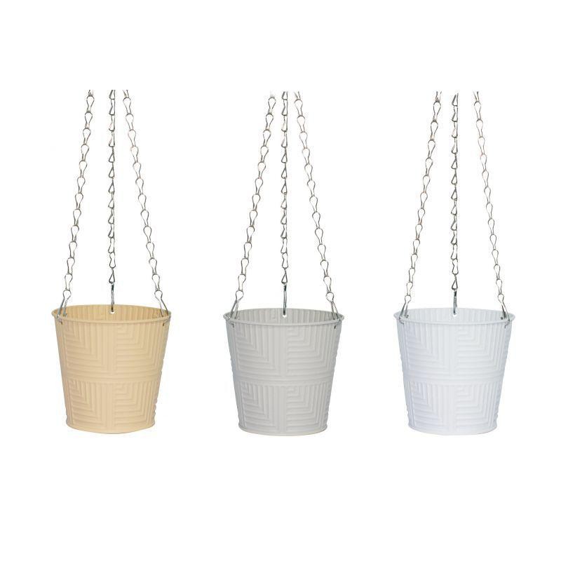 MACETA LATON 3 COL SURT 16*12*15 CM
