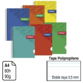 2547 BLOC A4 P.P 3.5 MM 80H CAMPUS 90 GR