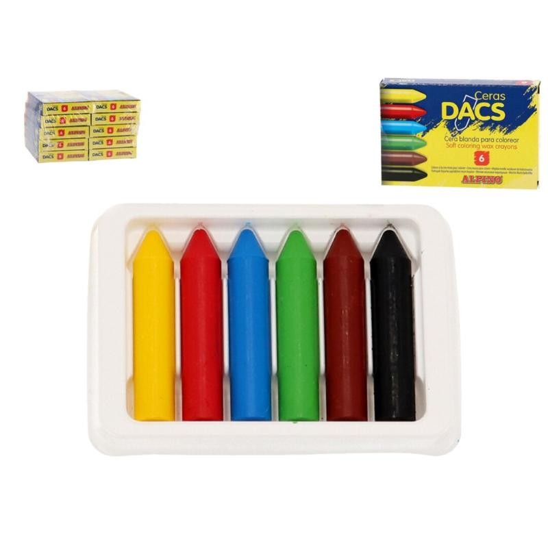 ESTUCHE 6 CERAS DACSCOLOR ALPINO