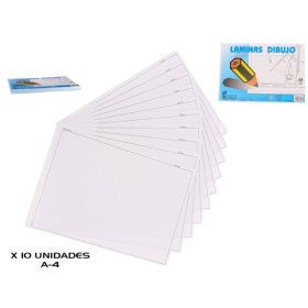 BLOC 10 LAMINA DIBUJO A-4