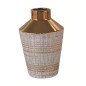 FLORERO PORCELANA ORO 13*13*20H CM