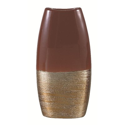 FLORERO PORCELANA GRANATE 15*7*31H CM