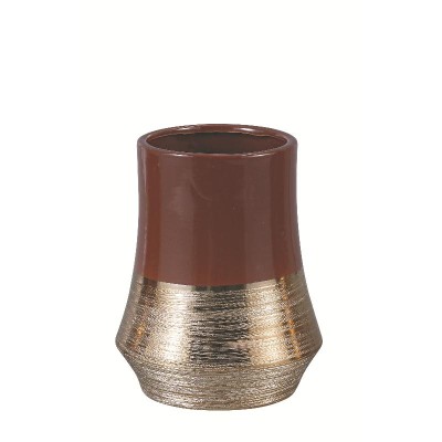 FLORERO PORCELANA GRANATE 15*15*17H CM