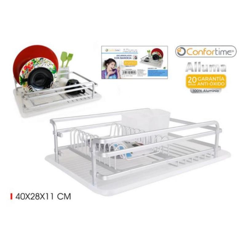 ESCURREPLATOS ALLUMA 40X28X11 CM CONFORTIME