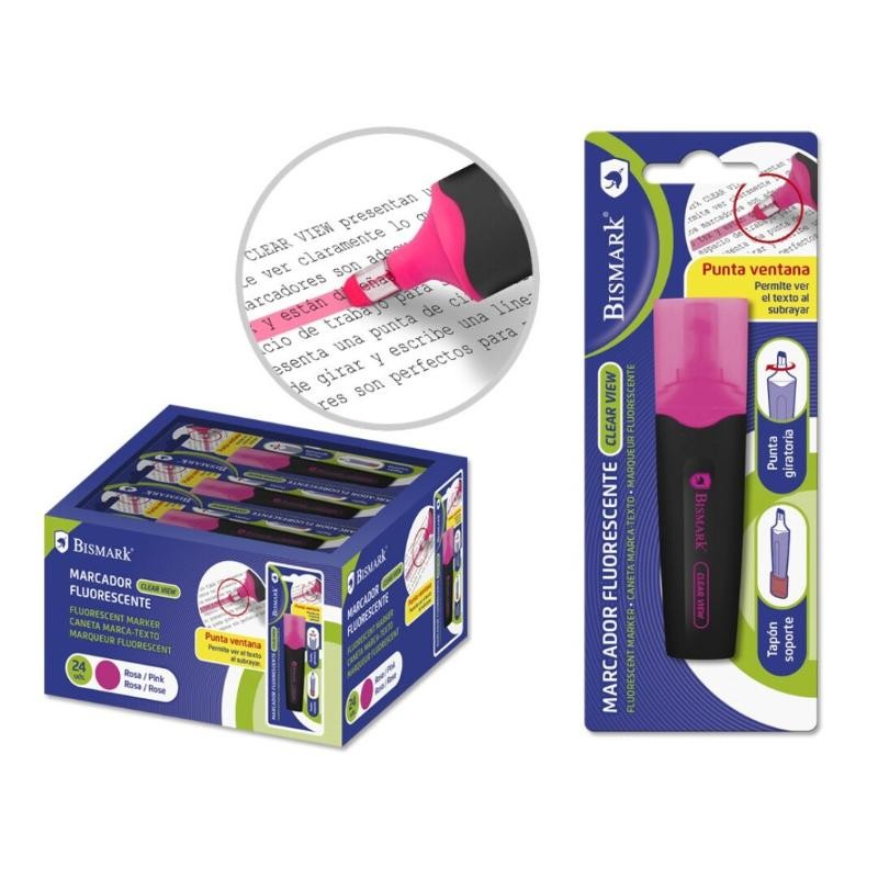 MARCADOR FLUORESCENTE BLACK PUNTA VENTANA ROSA