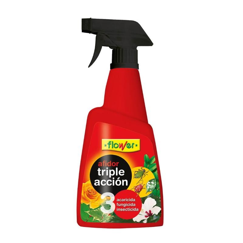 INSECTICIDA FLOWER TRIPLE ACCION PISTOLA 500ML.