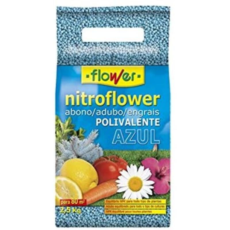 ABONO GRANULADO FLOWER AZUL 2.5 KG.