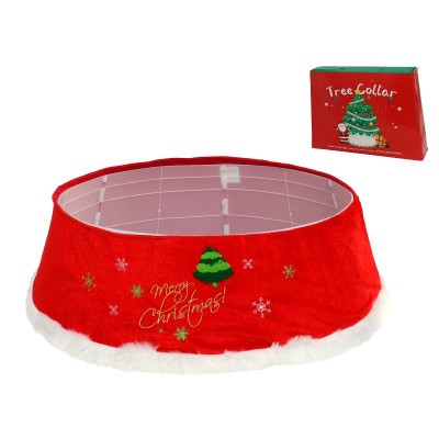 FALDON ARBOL NAVIDAD ROJO 61X77X26 CM.