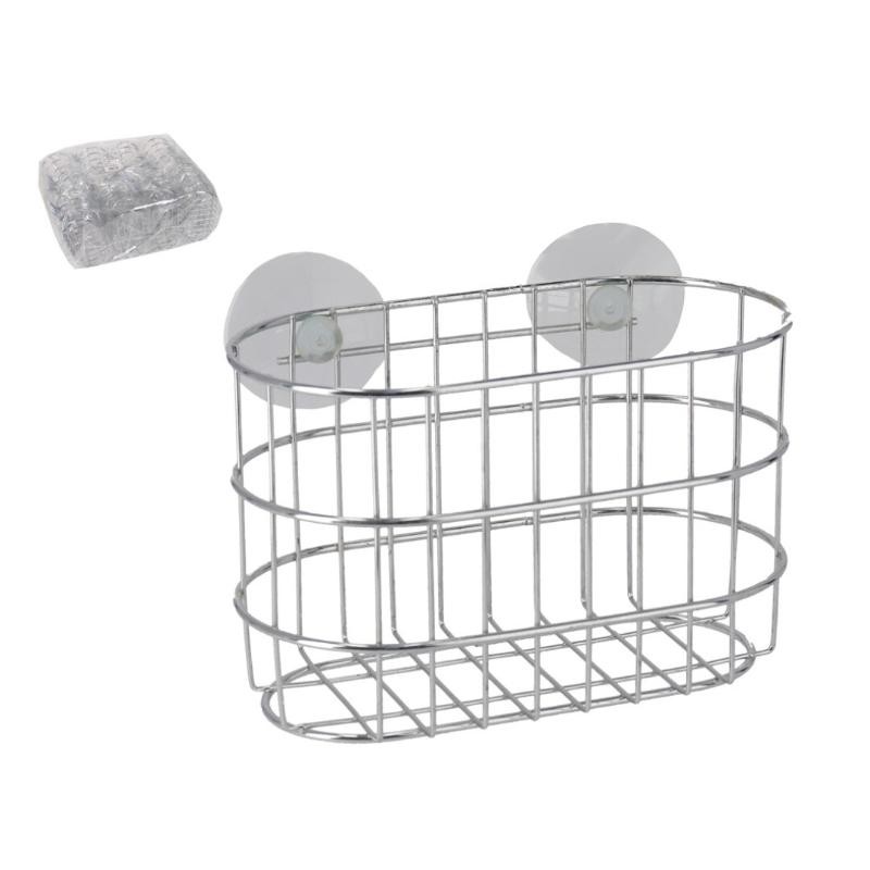 CESTA BAÑO ARGUS 18X9.5X12.7 CM  CROMADO