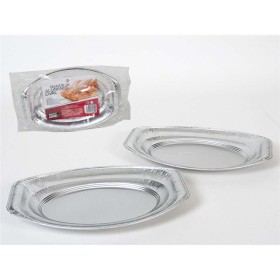 BANDEJA ALUMINIO OVAL X 2 351X243 MM.