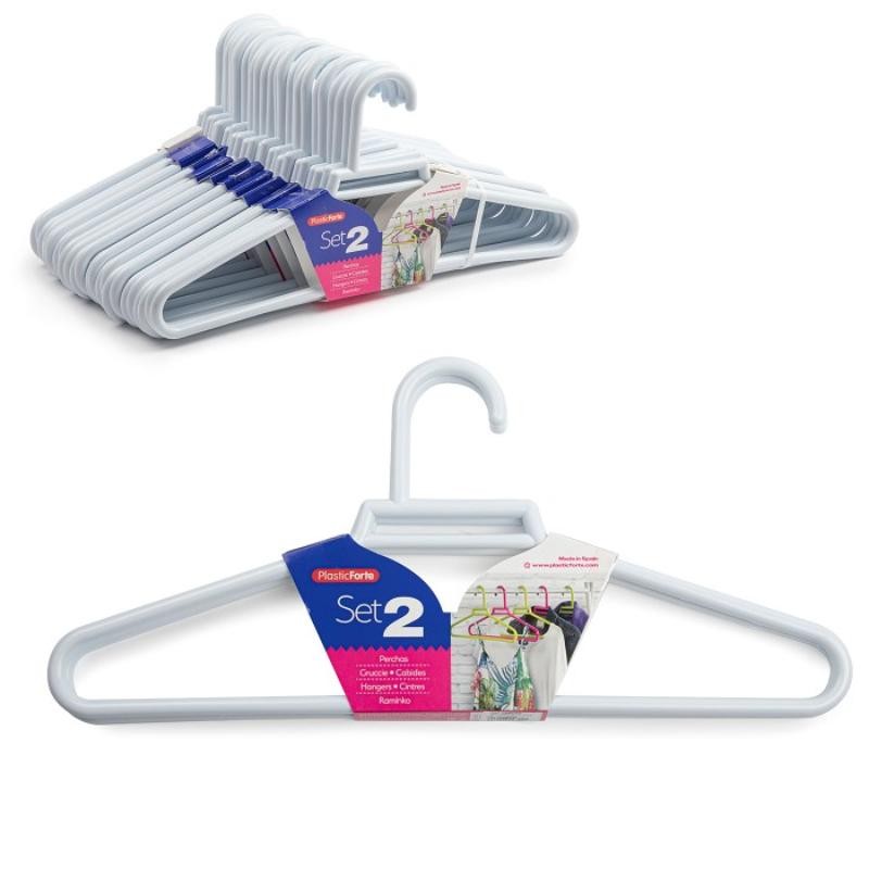SET 2 PERCHAS BLANCO