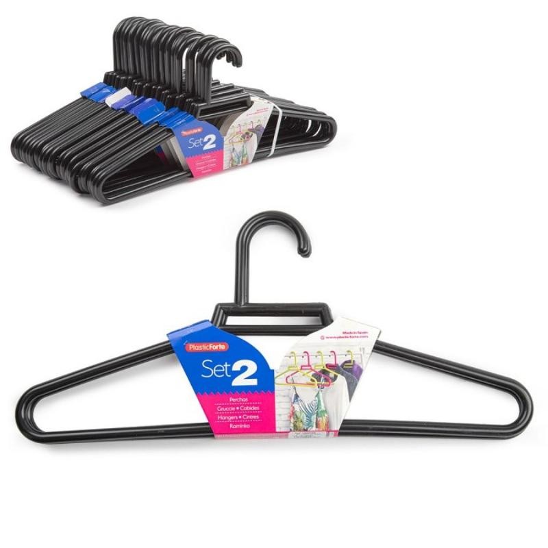 SET 2 PERCHAS NEGRO