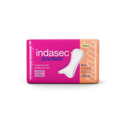 INDASEC COMPRESA INCONTINENCIA MAXI 15 UD