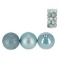 SET 20 BOLAS NAVIDAD BOTE MOTLEY AZUL 8 CM. SURTIL.
