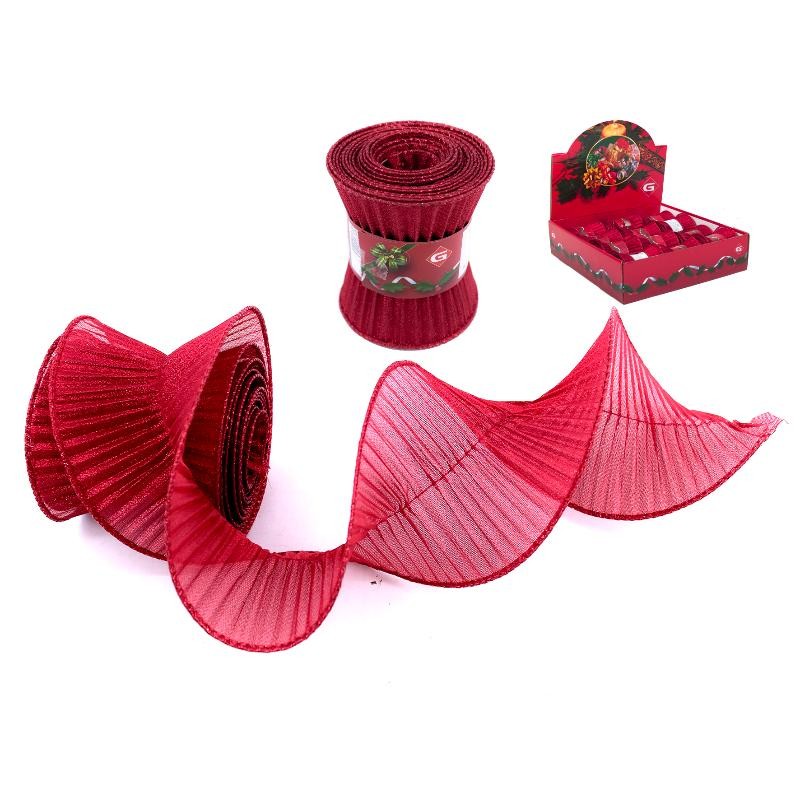 TIRA ESPIRAL ORGANZA 10X180 ROJO
