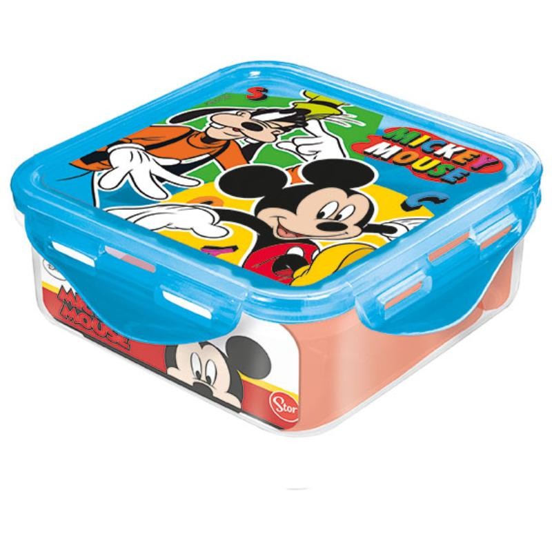 RECIPIENTE CUADRADO 500 ML. MICKEY COLL SUMMER