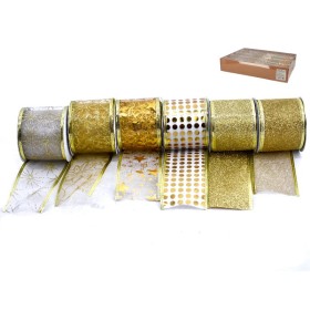 CINTA REGALO DORADA 6CM.X2.7 METROS