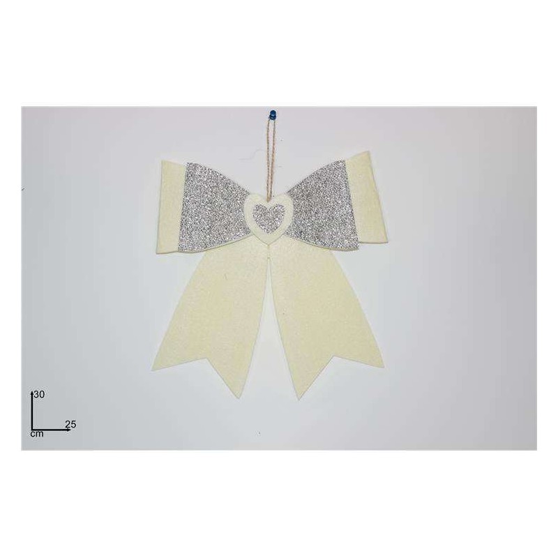 FIOCCO FELTRO 25X30 BIANCO/SILVER                 