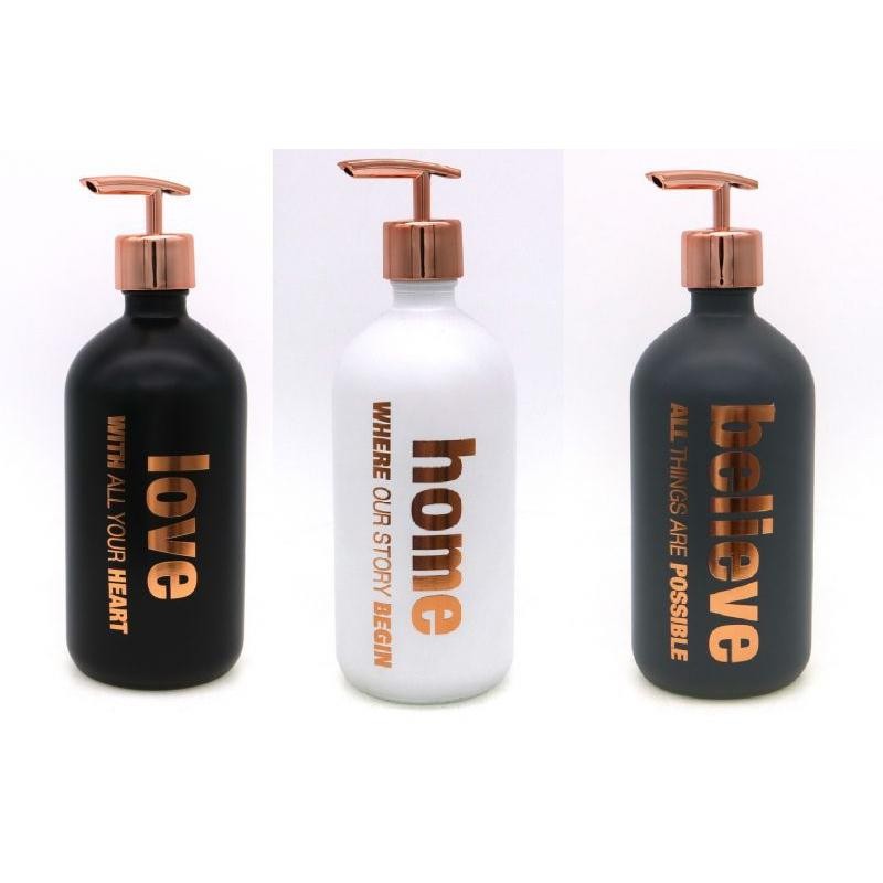 DISPENSADOR JABON CRISTAL 3 COL 450 ML