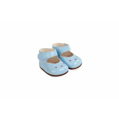 SET ZAPATOS AZULES PARA MUÑECOS DE 45 CM
