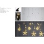 CORTINA 24 ESTRELLAS 276 LED BLANCO CALIDO C/ CONTR USO EXTERNO