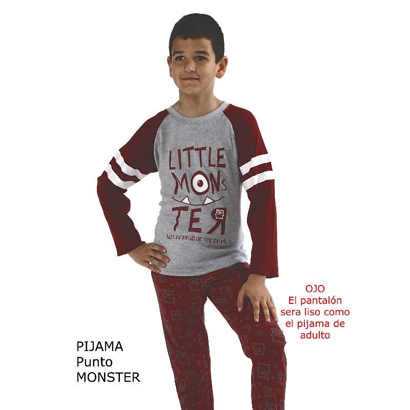 PIJAMA NIÑO MONSTER T/06-08 UNICO