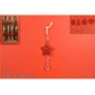 APPENDINO METALLO C/PENDENTE DIAMANTE 4ASS.ROSSO  